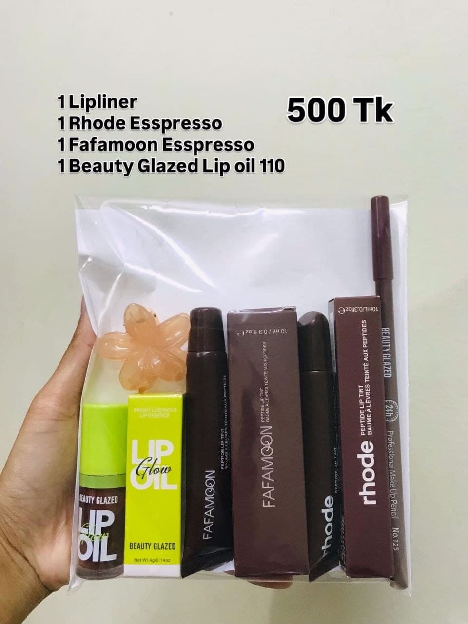 4-Piece Lip Combo — Espresso · Oil 110