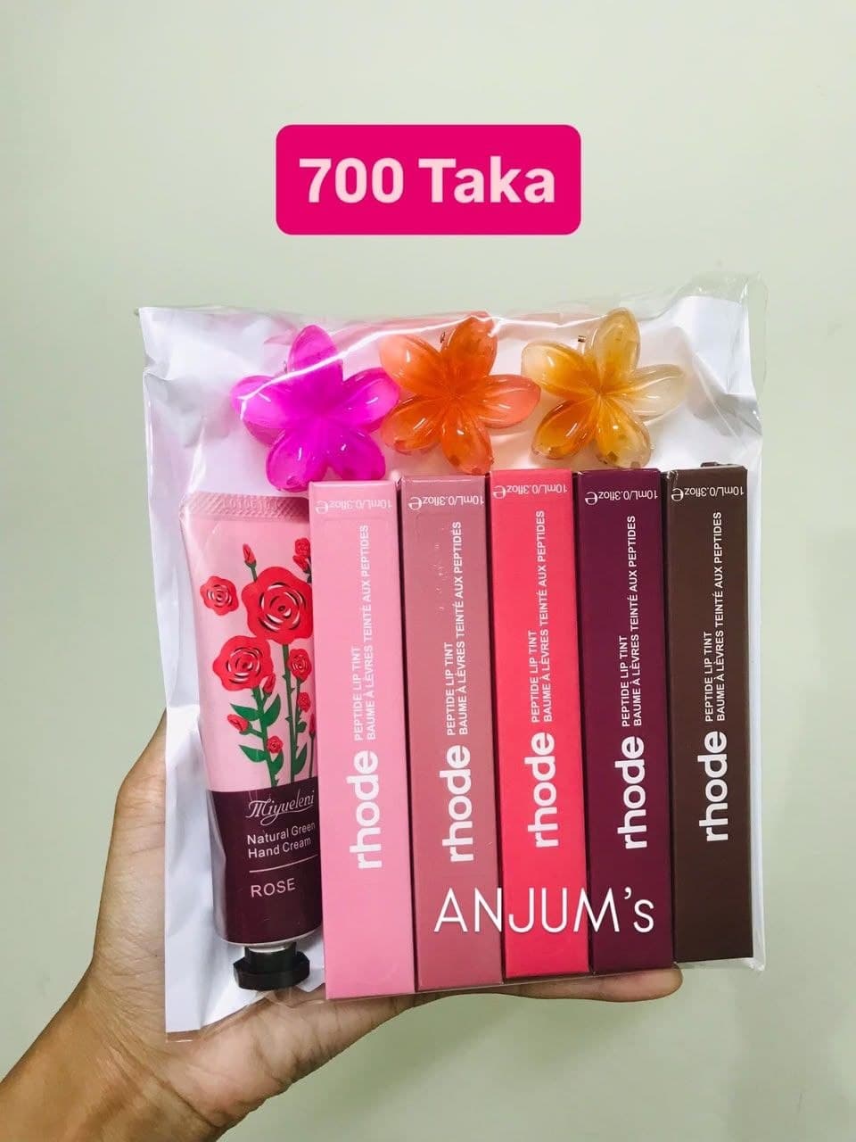 Lip Tint, Hand Cream & Hair Clip Gift Set